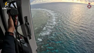 Dramatic Helicopter Rescue After Yacht Runs Aground.