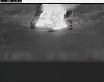 Ukraine Strikes Russian Oil Hub, Massive Fire Erupts. 