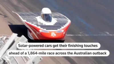 Solar Cars Ready for 1,800-Mile Aussie Outback Race.
