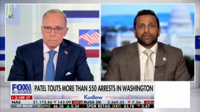 FBI's Patel Boasts 550 Arrests in One Week.