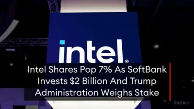 Intel Soars 7% on $2B SoftBank Deal, U.S. Stake Talks.