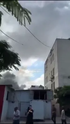 Israeli Airstrike Hits Terrorist Tent in Gaza.