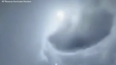 Air Force Flies Into Hurricane Erin's Fierce Eye.