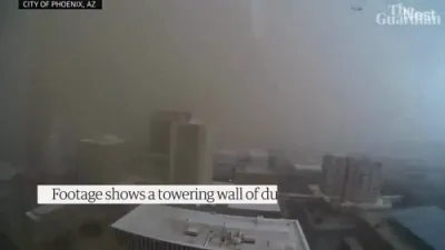Massive Dust Storm Shrouds Phoenix, Halting Flights. 