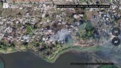 Russia Claims Capture of Settlement Near Pokrovsk.
