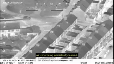 UK Man Jailed for Shining Laser at Police Helicopter.
