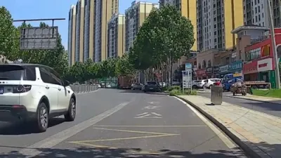 SUV Swallowed by Massive Sinkhole in China.