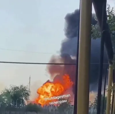 WATCH: A powerful explosion at a gas station in Dagestan, Russia left several people injured.