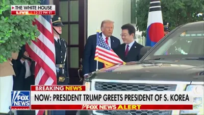 Trump Welcomes South Korean President to White House. 