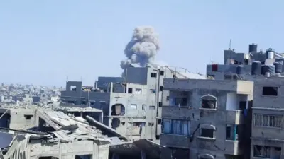 Israeli Airstrike Hits Sheikh Radwan in Gaza.