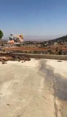 Israeli Strikes Trigger Explosions in Lebanon's Hermel.