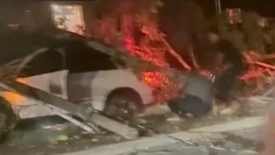 Army Football Player Rescues Man From Burning Car.