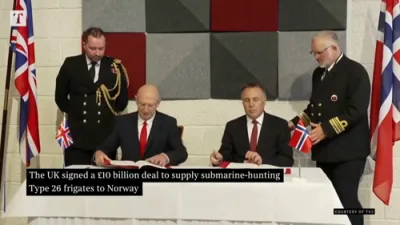 Britain and Norway Seal &pound;10B Defense Pact.