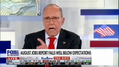 Kudlow Downplays Weak August Jobs Report.