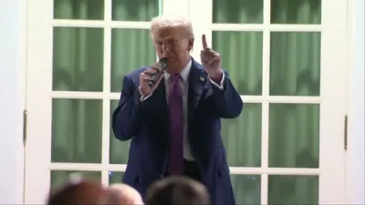 Trump Unveils Rose Garden Club for Unity.