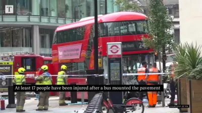 London Bus Crash Leaves 17 Injured Near Victoria.