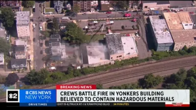 Chemical Blaze Erupts at Yonkers Warehouse.