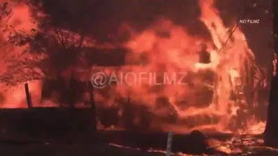 Wildfire Ravages Historic California Gold Rush Town.