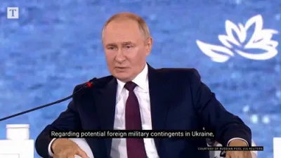 Putin Warns Western Troops in Ukraine Are Targets.