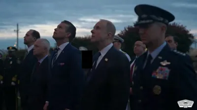 American Flag Drapes Pentagon in 9/11 Tribute.