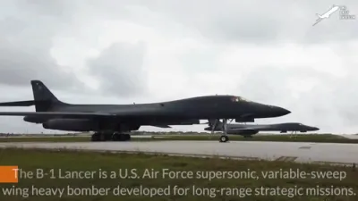 US Supersonic Bombers Stun in High-Speed Formation.