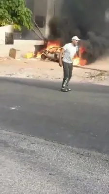 Israeli Drone Strike Hits Vehicle in Lebanon's Jiyeh.