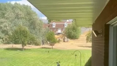 Police Check Neighborhood After Kirk Assassination.