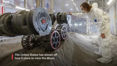 NASA Tests Robot to Mine Moon Resources.