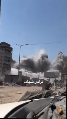 IDF Targets Gaza City's Taybeh 2 Tower.