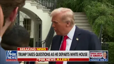 Trump told a reporter: &ldquo;be quiet and listen."