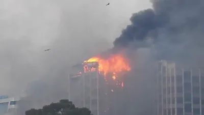 BREAKING NEWS: Protesters Torch Nepal's Largest Media House.