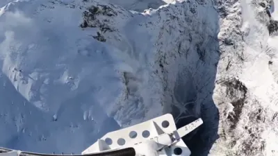 New Zealand Officials Trigger Avalanche With Explosives.