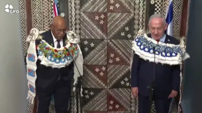 Fiji Opens Embassy In Jerusalem With Netanyahu.