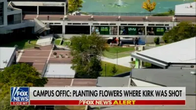 Man Arrested For Vandalizing Charlie Kirk Memorial.