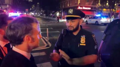 Macron Calls Trump After NYC Motorcade Block.