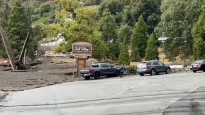 Man Trapped In Truck During Mudflood.