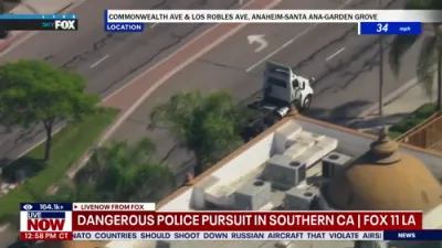SWAT Truck Ends in Wild LA Police Chase. 