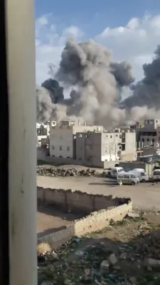 Israel Launches Major Strikes On Houthis.
