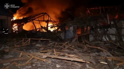 Russian Strikes Hit Ukraine, One Injured.