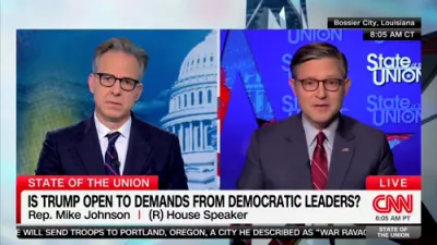 Speaker Johnson Slams Democrats Over Spending. 