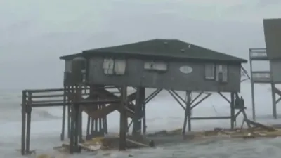 Hurricanes Send North Carolina Homes Into Sea.