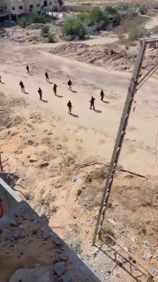 Drone Footage Shows Anti-Hamas Militia Emerging In Gaza.