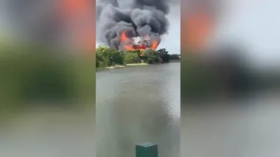 Judge's Beachfront Mansion Destroyed In Massive Fire.