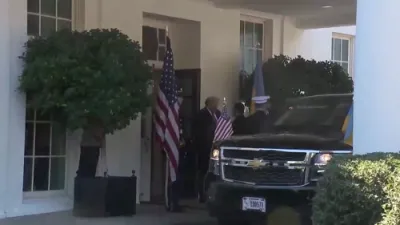 Trump Meets Zelensky At White House Amid War Talks.