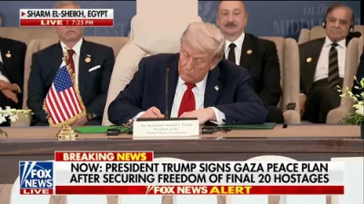 FOR PEACE: Trump Seals Historic Gaza Peace Plan.
