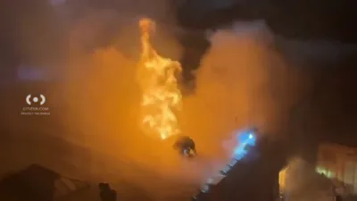Massive Brooklyn Warehouse Fire Burns for Hours