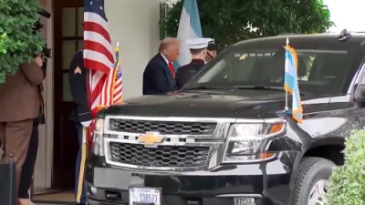 President Trump Welcomes Argentina's Milei to the White House. 