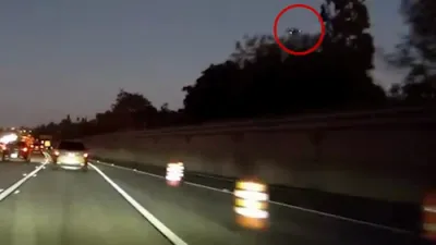 Medical Helicopter Crashes on Sacramento Highway.