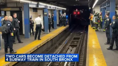 Bronx Subway Cars Detach Mid-Route, Passengers Panic.