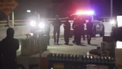 Tense Scene in Alameda as Police Open Fire on Approaching Van. 